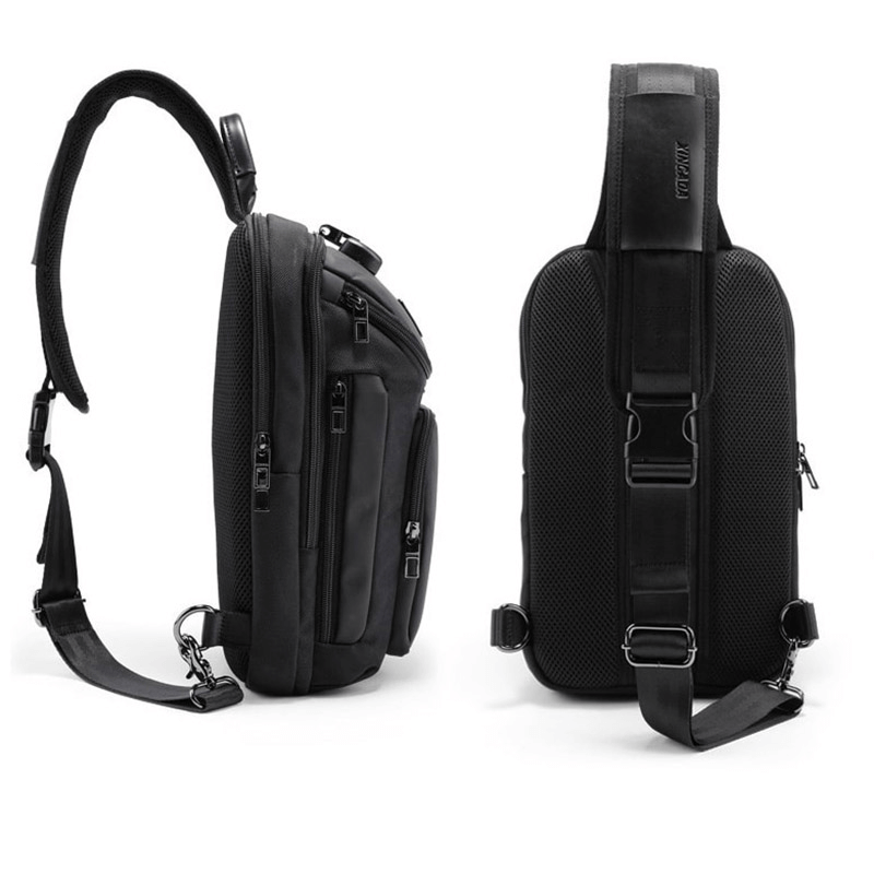 Waterproof Multifunction Shoulder Bag for Men / Stylish Male Large Capacity Crossbody Bags