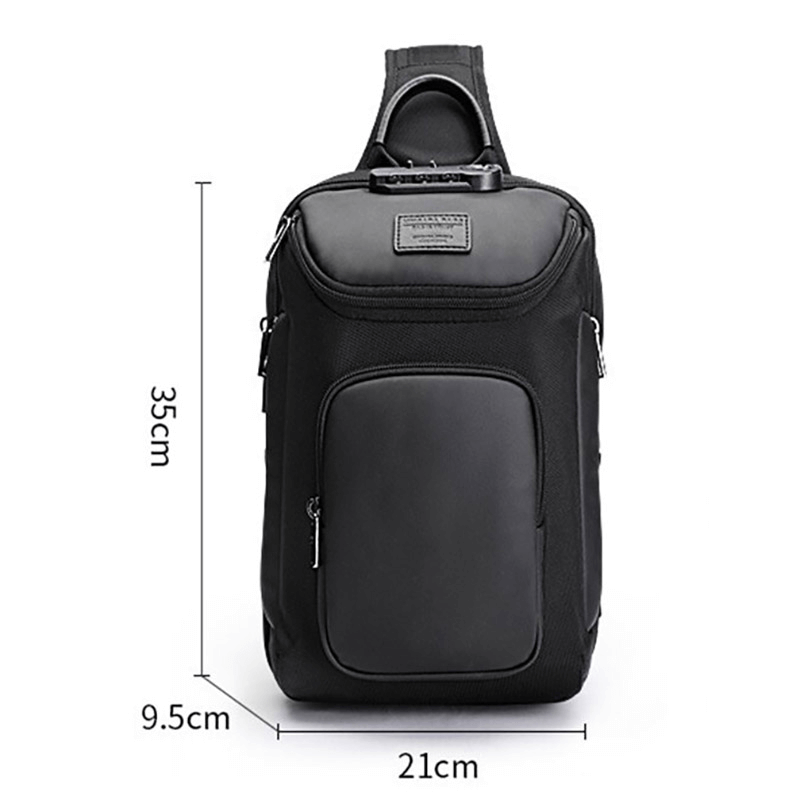 Waterproof Multifunction Shoulder Bag for Men / Stylish Male Large Capacity Crossbody Bags