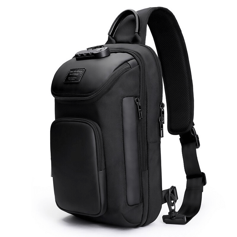 Waterproof Multifunction Shoulder Bag for Men / Stylish Male Large Capacity Crossbody Bags